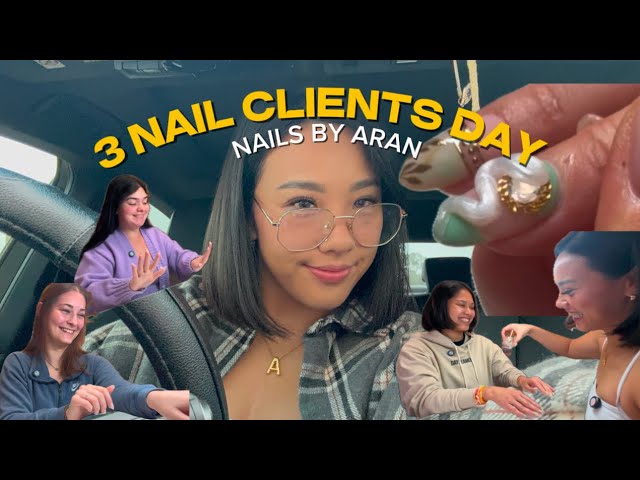 3 NAIL CLIENTS DAY | (Exclusive) NAIL ART | 💅🏻🎀💕