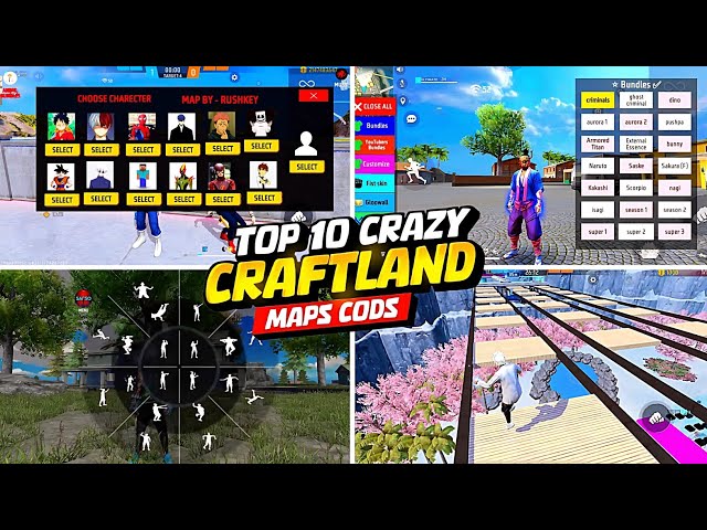 Top 10 CRAFTLAND maps cods 😱