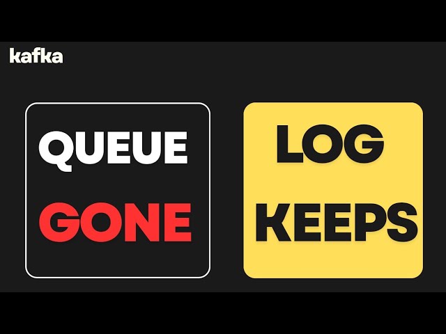 Why Kafka keeps what a queue throws away