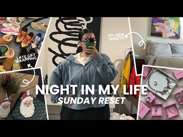 SPEND THE NIGHT W/ ME(: nighttime skincare, boy gift wrapping, full home reset, etc.!!!