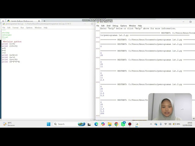 pemrograman dasar python #numbering