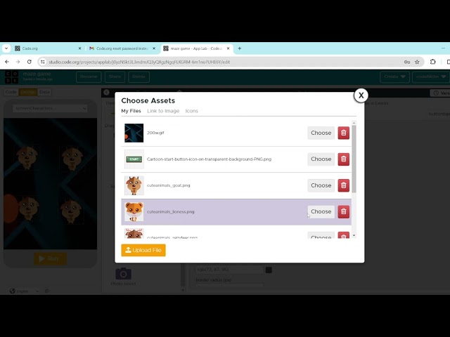 The Maze Game with App lab