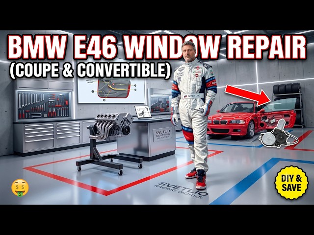 Fix Your Broken E46 Window! Regulator Motor Replacement (Coupe/Vert)