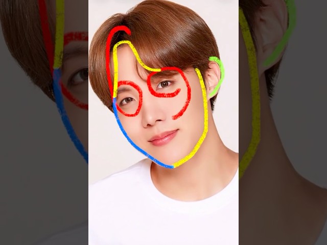HOW TO DRAW THE J-HOPE STEP BY STEP