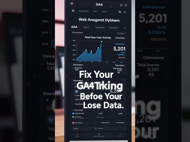 Fix Your GA4 Tracking Before You Lose Everything ⚠️ #ga4 #data