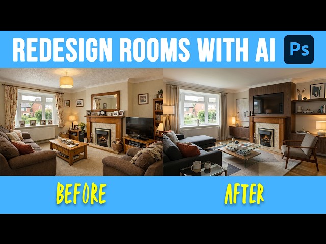 How To Easily Redesign A Room In Photoshop with AI