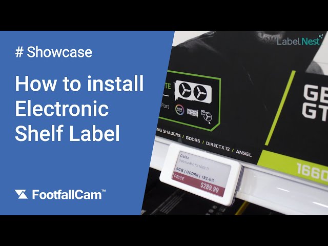 How to install Electronic Shelf Label (ESL) - LabelNest