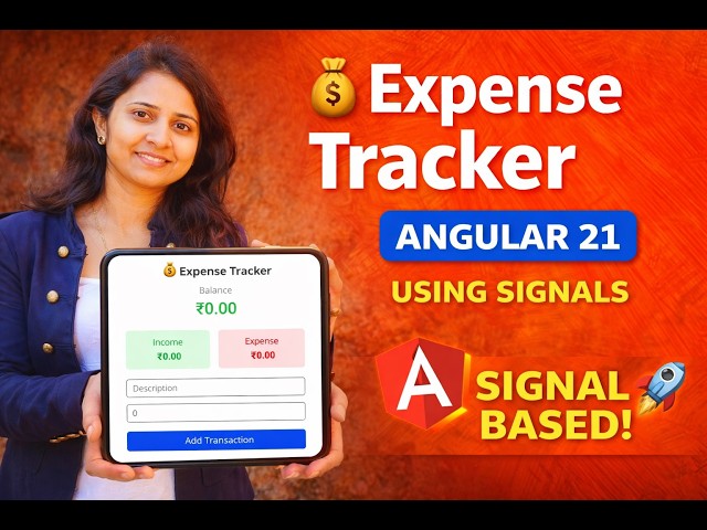 3. Expense Tracker App in Angular 21 | Projects in Angular 21 | Signal Based Project in Angular 21