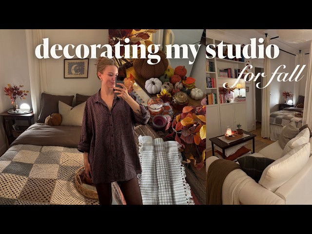 decorate with me for fall  │  autumn decor shopping, decorating & styling my studio for fall 2026