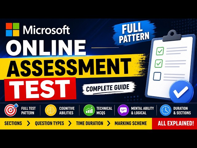 Microsoft Online Assessment Test — Full Pattern