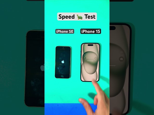 iPhone SE vs iPhone 15 Speed Test #viral #short