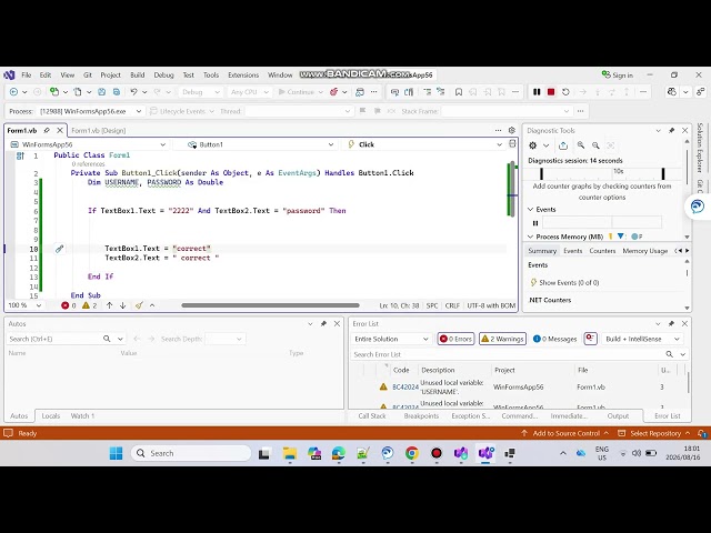 Visual Basic coding #programming#coding 