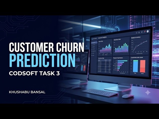 Customer Churn Prediction Using Machine Learning | CodSoft Task 3 | Python Data Science Project