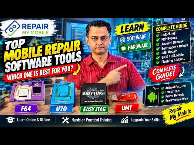 Top Mobile Repair Software Tools in 2026 | F64 vs U70 vs Easy JTAG vs UMT – Which One Is Best?