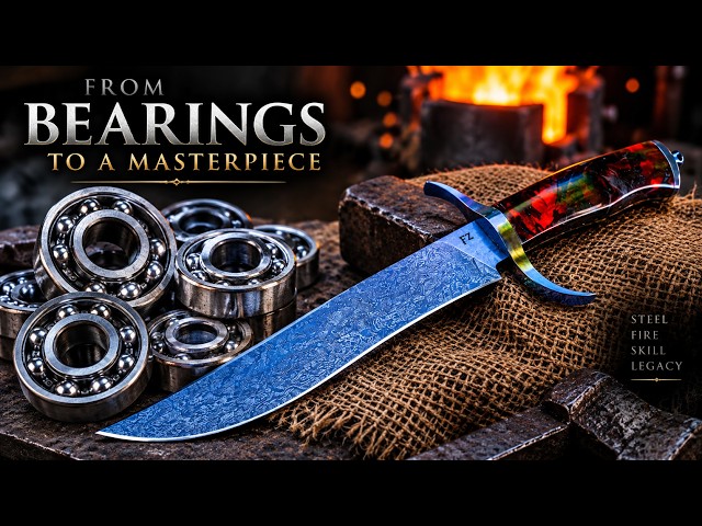 I Turned Ball Bearings Into a $2,000 Knife