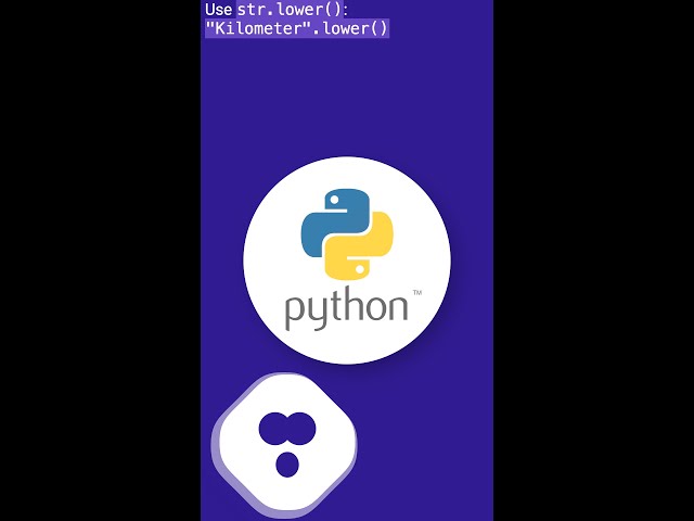 How do I lowercase a string in Python? #shorts