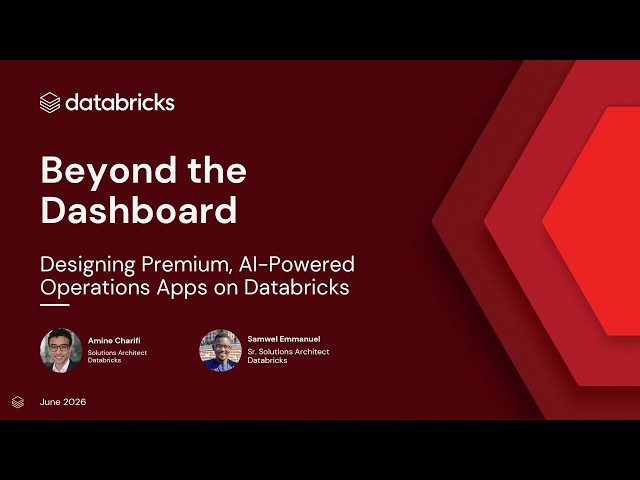 AI-Powered Operational Apps on Databricks: From Insight to Action
