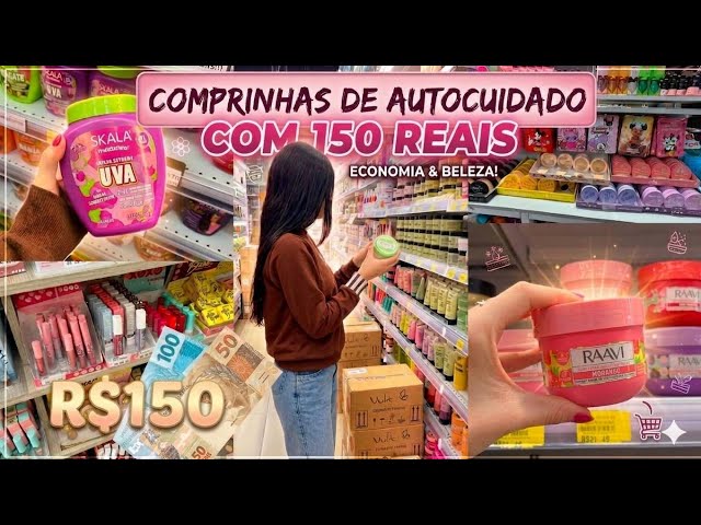Self-Care Shopping Haul for R$150 •perfumery•drugstore #skincare#vlog#viral