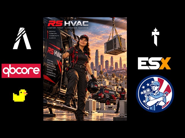 GTA-V Fivem Premium HVAC Climate Control with Crane and Helicopter qbcore qbox esx