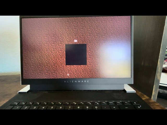 Alienware X14 - Minecraft Java edition with shaders (28 chunks render distance)
