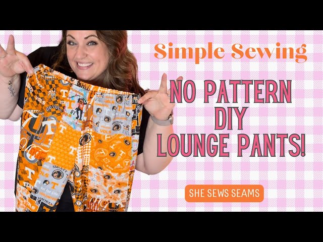 DIY Lounge Pants Tutorial | Easy No-Pattern Sewing Project for Cozy Fall Pajamas