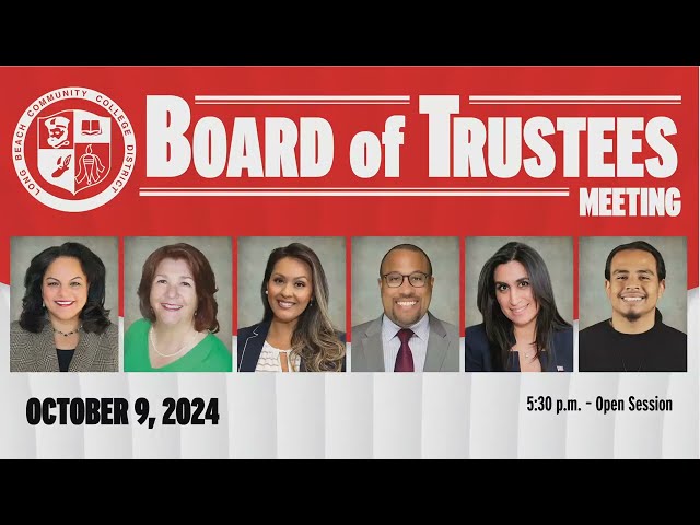 LBCCD Board of Trustees Meeting - October 9 2024