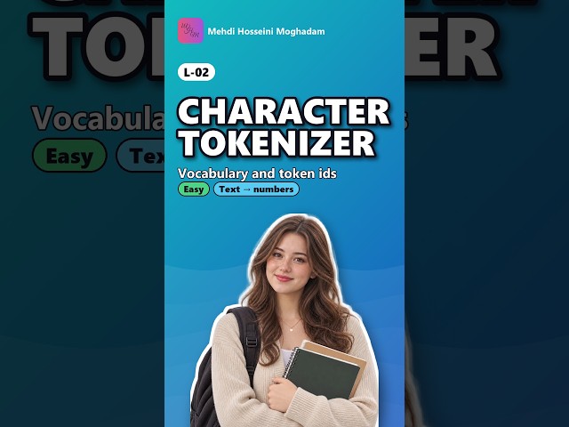L-02: Character tokenizer – Encode and Decode Text to IDs #shorts #llm #python