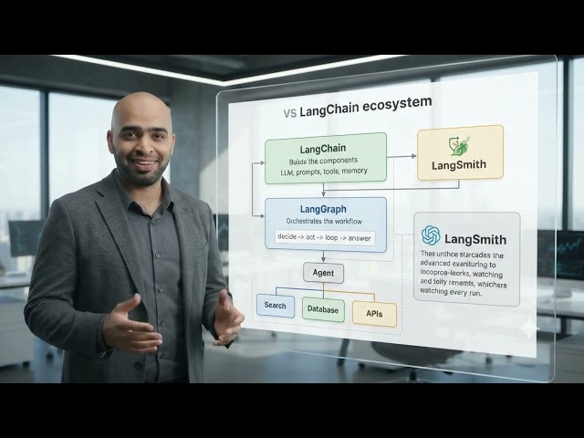 Langchain LangGraph LangSmith explained!