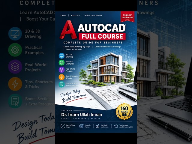 “Want the full guide? Visit the link on my channel.” AutoCAD Mastery. #autocad #autocaddrawing
