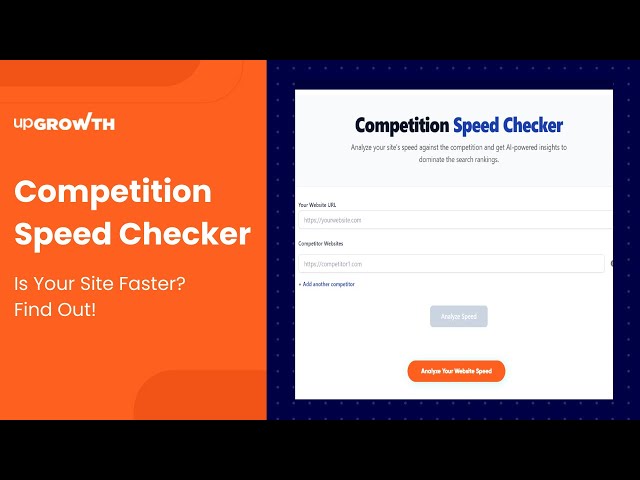 AI Competition Speed Checker | Improve Your SEO & Rankings Fast