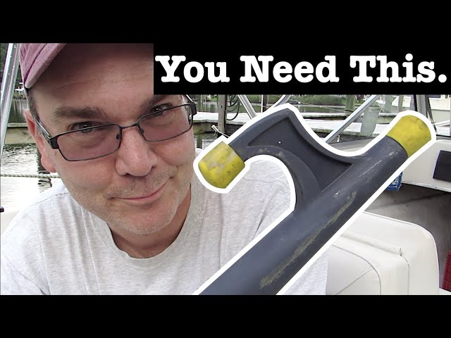 What a boat hook pole is used for. The telescoping push/hook pole