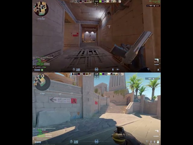 Abusing CS2's EXPLODING TEAMMATE exploit.