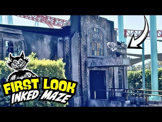 FIRST LOOK! NEW INKED Maze Facade! | Scary Farm Construction | Knott's Berry Farm 2026