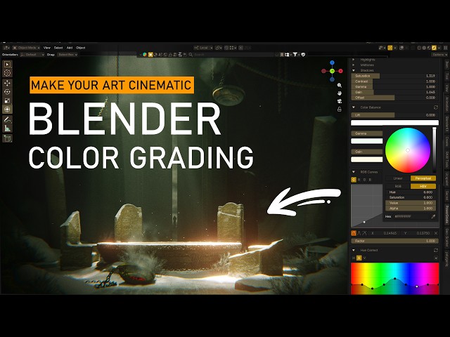 Color Grading in BLENDER. Power Grade 2.0 Make Your Art Cinematic