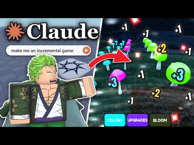 Can AI Make an Entire Roblox Incremental Game? (Art, 3D Models, Code)