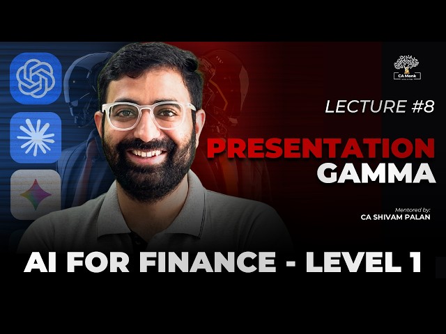 AI for Finance | FULL COURSE - Lecture 8 Creating Powerful Presentation Using AI Gamma