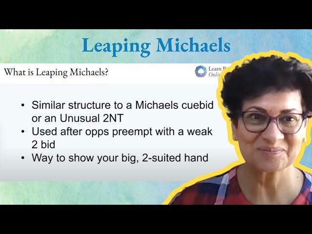 Leaping Michaels Cuebids in Bridge - with Antara Keelor from Learn Bridge Online