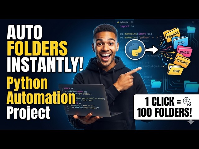 🚀 This Python Script Creates Unlimited Folders Automatically 😳