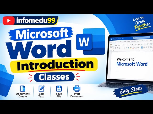 MS Word Introduction Class | MS Word का परिचय | Chapter 1 | Computer Course#education #viral #tech 