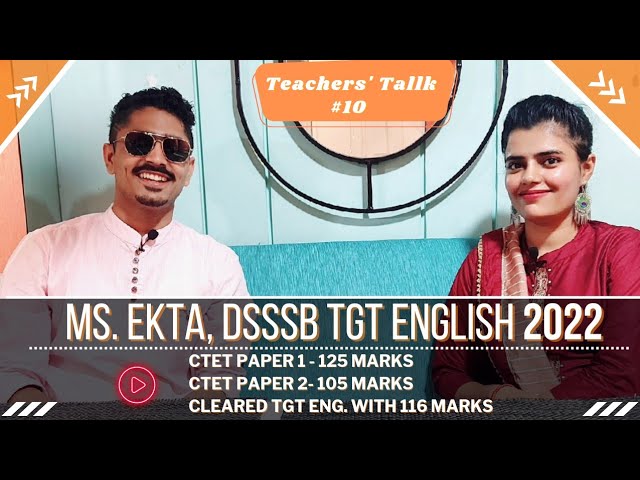 How to Prepare for DSSSB TGT English Exam | Success Story Of Ekta 💯🖍️💥