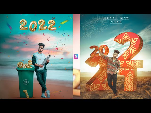 Happy New Year 2022 Photo Editing Tutorial in PicsArt & Lightroom Mobile - 2022 Photo Editing