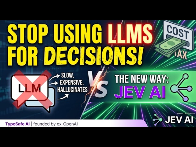 Generative LLMs Vs Jev AI |100x Faster & $0 Output Costs: How Jev AI Changes Software Architecture