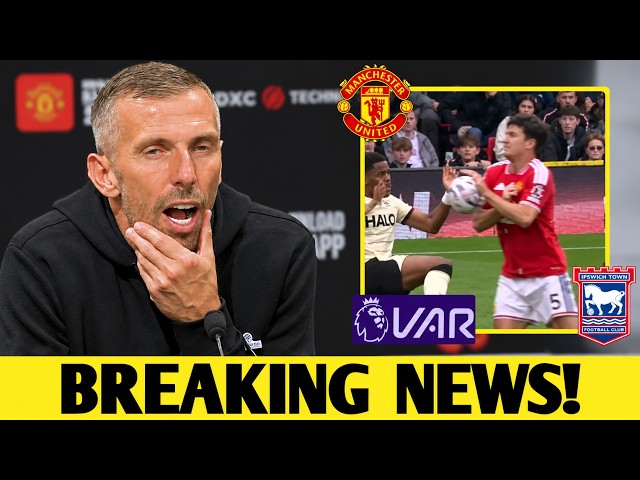 GARY O'NEIL SHOCKING STATEMENT ON VAR REFEREE AFTER HARRY MAGUIRE'S HANDBALL! MAN UNITED NEWS