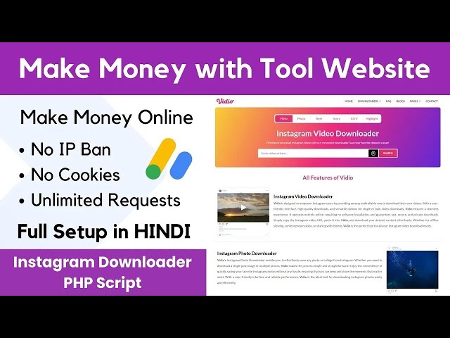 Earn 10k - 20k using Instagram Downloader Tool | Instagram Video Downloader