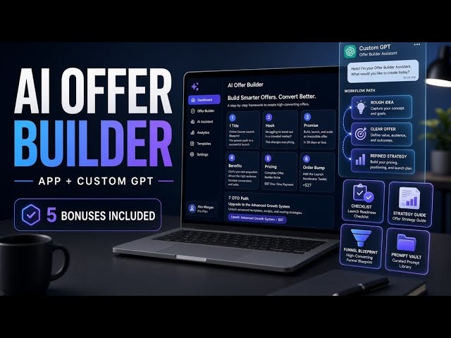 AI Offer Builder Review 2026: Interactive Web App + Custom GPT + 5 Bonuses | Is It Worth It?