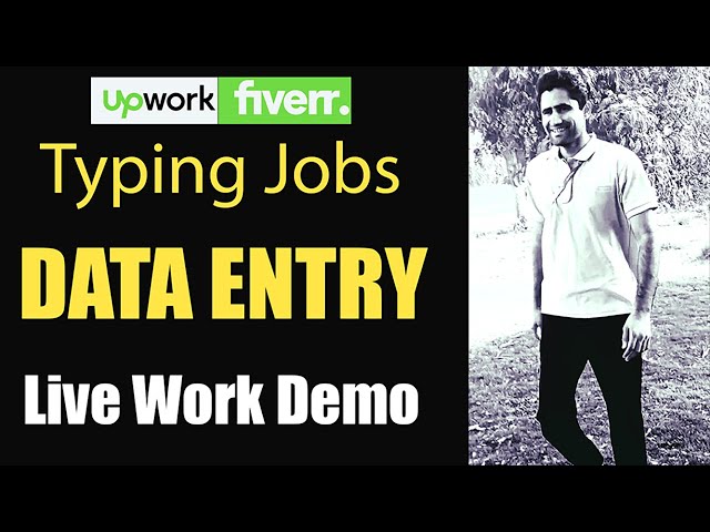 Data Entry Jobs Work From Home | Data Entry Online Work Live Demo 2024| Upwork | Fiverr