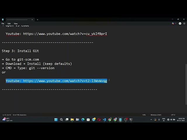 Part 1: AI Chatbot Workshop - Environment Setup (Python, VS Code, Git)
