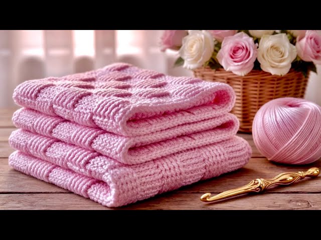 💥A Blanket in 1 Day! You've Never Seen Such an Easy Crochet Pattern! Perfect for Beginners