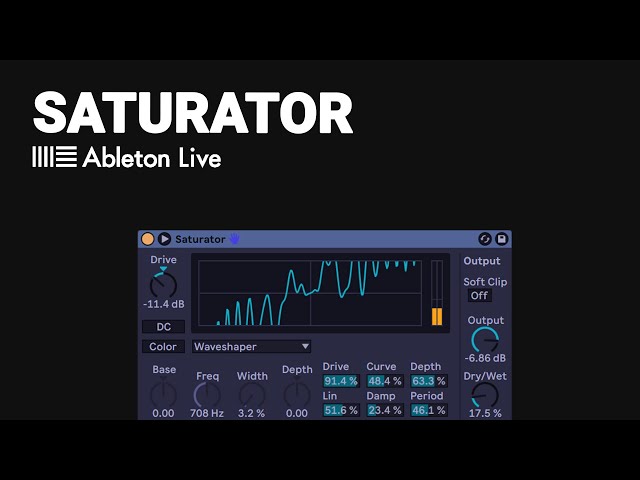 A guide to ABLETON SATURATOR - tutorial walk through