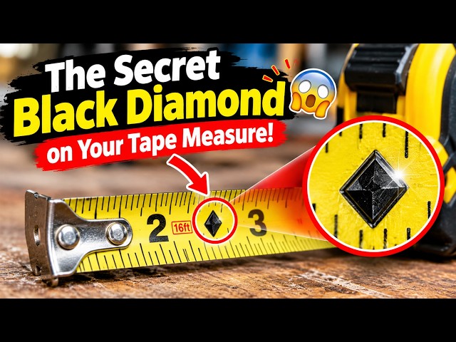 The Secret Black Diamond on Your Tape Measure! 🤯📏